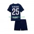 Maglie da Calcio Paris Saint-Germain Nuno Mendes 25 Bambino Prima Tenuta 2025-2026 Maniche Corte