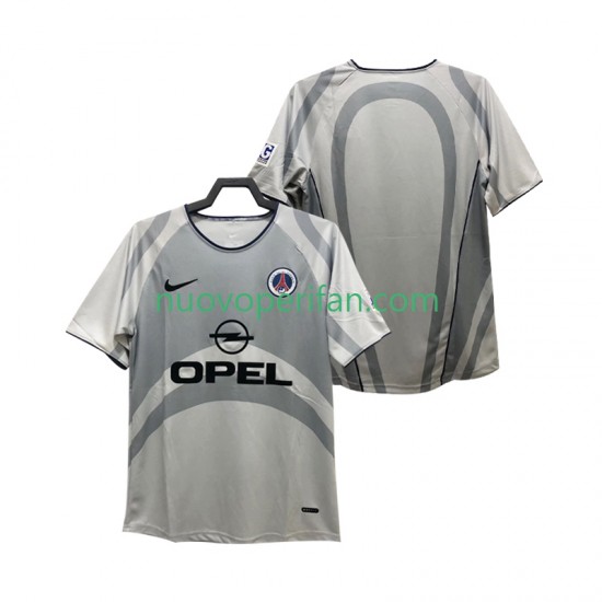 Maglie da Calcio Paris Saint-Germain 2001 Retro Uomo Trasferta Tenuta 2002 Maniche Corte