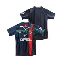 Maglie da Calcio Paris Saint-Germain 2001 Retro Uomo Prima Tenuta 2002 Maniche Corte