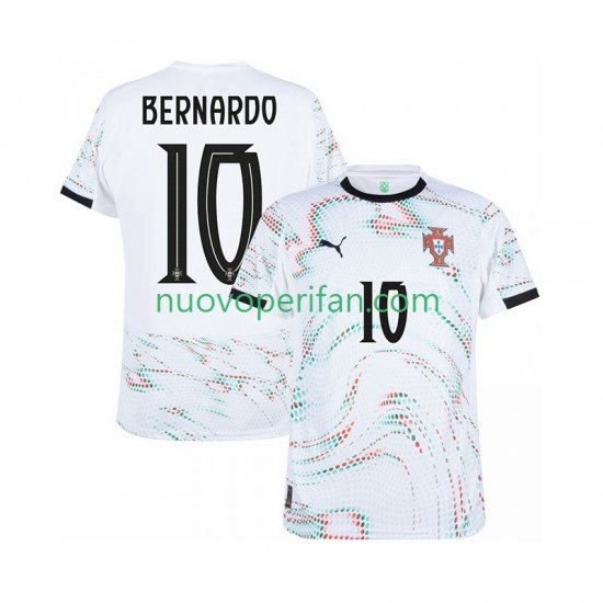 Maglie da Calcio Portogallo Bernardo Silva 10 Uomo Trasferta Tenuta 2025-2026 Maniche Corte