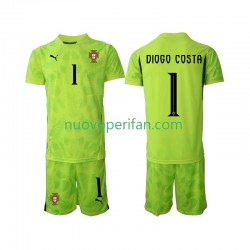 Maglie da Calcio Portogallo Diogo Costa 1 Portiere Bambino Prima Tenuta 2025 Maniche Corte
