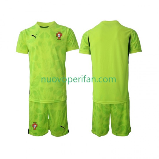 Maglie da Calcio Portogallo Portiere Bambino Prima Tenuta 2025 Maniche Corte