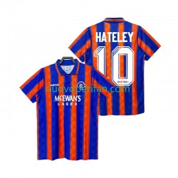 Maglie da Calcio Rangers HATELEY 10 1993 Retro Uomo Trasferta Tenuta 1994 Maniche Corte