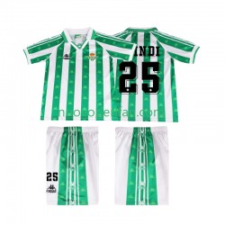 Maglie da Calcio Real Betis FINIDI 25 1996 1997 Retro Bambino Prima Tenuta Maniche Corte