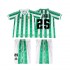 Maglie da Calcio Real Betis FINIDI 25 1996 1997 Retro Bambino Prima Tenuta Maniche Corte