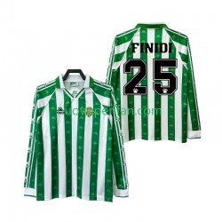 Maglie da Calcio Real Betis FINIDI 25 1996 1997 Retro Uomo Prima Tenuta Maniche Lunghe