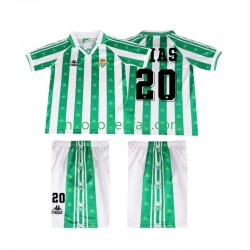 Maglie da Calcio Real Betis Tomas Olias 20 1996 1997 Retro Bambino Prima Tenuta Maniche Corte
