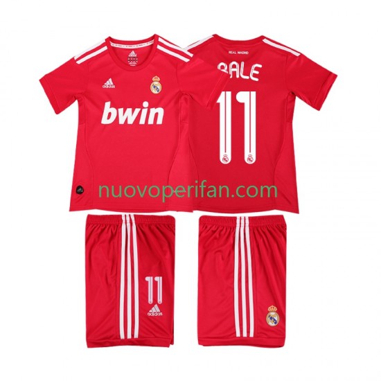Maglie da Calcio Real Madrid BALE 11 2012 Retro Bambino Alternativa Tenuta 2011 Maniche Corte