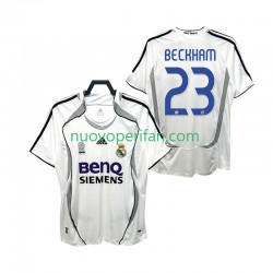 Maglie da Calcio Real Madrid BECKHAM 23 2007 Retro Uomo Prima Tenuta 2006 Maniche Corte