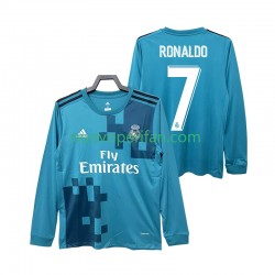Maglie da Calcio Real Madrid CRISTIANO RONALDO 7 2017 2018 Retro Uomo Alternativa Tenuta Maniche Lunghe