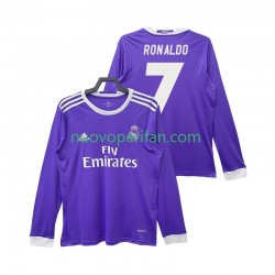Maglie da Calcio Real Madrid Cristiano Ronaldo 7 2016 2017 Retro Uomo Trasferta Tenuta Maniche Lunghe