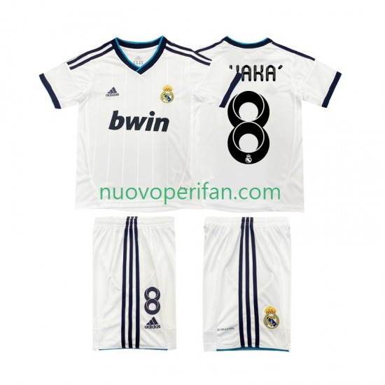 Maglie da Calcio Real Madrid KAKA 8 2012 2013 Retro Bambino Prima Tenuta Maniche Corte