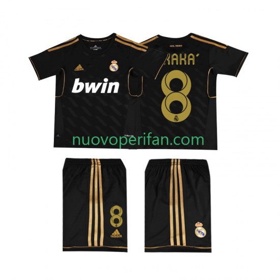 Maglie da Calcio Real Madrid KAKA 8 -2012 Retro Bambino Trasferta Tenuta 2011 Maniche Corte