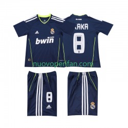 Maglie da Calcio Real Madrid KAKA 8 Retro Bambino Trasferta Tenuta 2011 2010 Maniche Corte