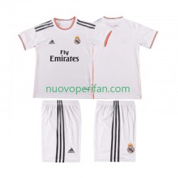 Maglie da Calcio Real Madrid 2013 2014 Retro Bambino Prima Tenuta Maniche Corte