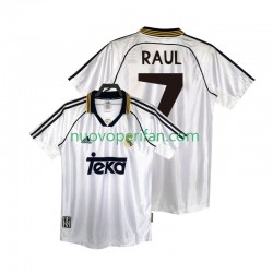Maglie da Calcio Real Madrid RAUL 7 2000 Retro Uomo Prima Tenuta 1998 Maniche Corte