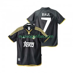 Maglie da Calcio Real Madrid Raul 7 2001 Retro Uomo Trasferta Tenuta 1999 Maniche Corte