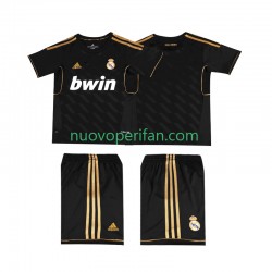 Maglie da Calcio Real Madrid 2012 Retro Bambino Trasferta Tenuta 2011 Maniche Corte