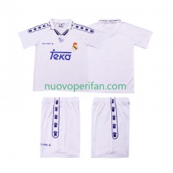 Maglie da Calcio Real Madrid 1996 Retro Bambino Prima Tenuta 1994 Maniche Corte