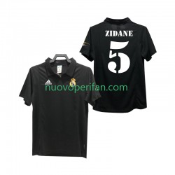 Maglie da Calcio Real Madrid ZIDANE 5 2003 Retro Uomo Trasferta Tenuta 2002 Maniche Corte