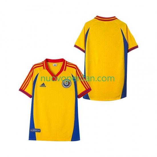 Maglie da Calcio Romania 2000 Retro Uomo Prima Tenuta Maniche Corte