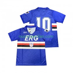 Maglie da Calcio Sampdoria 10 1990 1991 Retro Uomo Prima Tenuta Maniche Corte