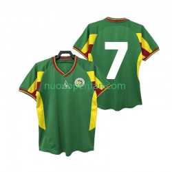 Maglie da Calcio Senegal 7 Retro Uomo Trasferta Tenuta 2002 Maniche Corte