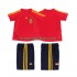 Maglie da Calcio Spagna Retro Bambino Prima Tenuta 2008 Maniche Corte