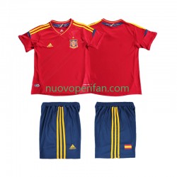 Maglie da Calcio Spagna 2012 Retro Bambino Prima Tenuta Maniche Corte