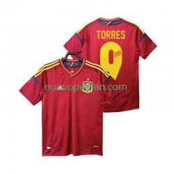 Maglie da Calcio Spagna TORRES 9 2012 Retro Uomo Prima Tenuta Maniche Corte