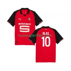 Maglie da Calcio Stade Rennais Ludovic Blas 10 Uomo Prima Tenuta 2025-2026 Maniche Corte
