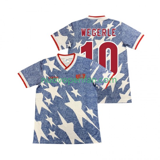 Maglie da Calcio Stati Uniti WEGERLE 10 Retro Uomo Trasferta Tenuta 1994 Maniche Corte