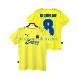 Maglie da Calcio Villarreal CF RIQUELME 8 2005 Retro Uomo Prima Tenuta 2006 Maniche Corte