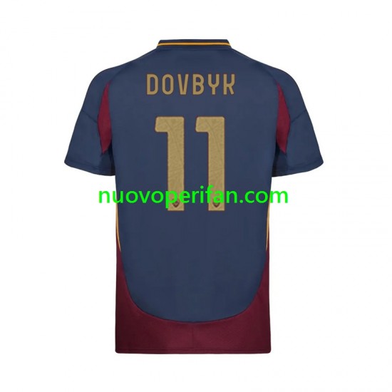 Maglie da Calcio AS Roma Artem Dovbyk 11 Uomo Alternativa Tenuta 2024-2025 Maniche Corte