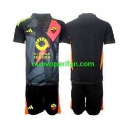 Maglie da Calcio AS Roma Portiere Bambino Prima Tenuta 2024-2025 Maniche Corte