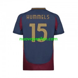 Maglie da Calcio AS Roma Mats Hummels 15 Uomo Alternativa Tenuta 2024-2025 Maniche Corte