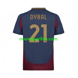 Maglie da Calcio AS Roma Paulo Dybala 21 Uomo Alternativa Tenuta 2024-2025 Maniche Corte