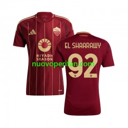 Maglie da Calcio AS Roma Stephan El Shaarawy 92 Uomo Prima Tenuta 2024-2025 Maniche Corte