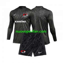 Maglie da Calcio AZ Alkmaar Portiere Bambino Trasferta Tenuta 2024-2025 Maniche Lunghe