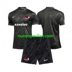 Maglie da Calcio AZ Alkmaar Portiere Bambino Trasferta Tenuta 2024-2025 Maniche Corte