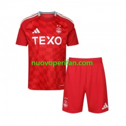 Maglie da Calcio Aberdeen Bambino Prima Tenuta 2024-2025 Maniche Corte