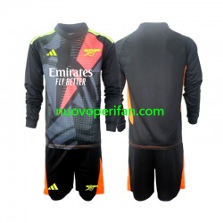 Maglie da Calcio Arsenal Portiere Bambino Alternativa Tenuta 2024-2025 Maniche Lunghe