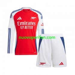 Maglie da Calcio Arsenal Bambino Prima Tenuta 2024-2025 Maniche Lunghe