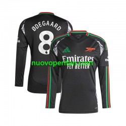 Maglie da Calcio Arsenal Martin Odegaard 8 Uomo Trasferta Tenuta 2024-2025 Maniche Lunghe
