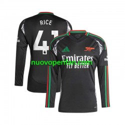 Maglie da Calcio Arsenal Rice 41 Uomo Trasferta Tenuta 2024-2025 Maniche Lunghe