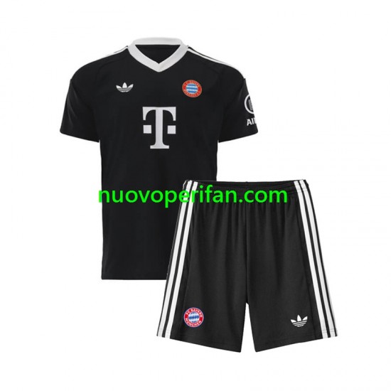 Maglie da Calcio FC Bayern München Portiere Bambino Alternativa Tenuta 2024-2025 Maniche Corte