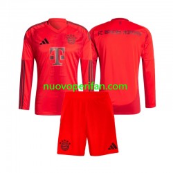 Maglie da Calcio FC Bayern München Bambino Prima Tenuta 2024-2025 Maniche Lunghe