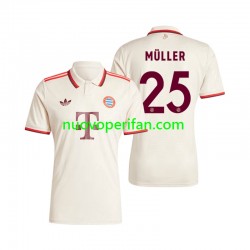 Maglie da Calcio FC Bayern München Muller 25 Uomo Alternativa Tenuta 2024-2025 Maniche Corte