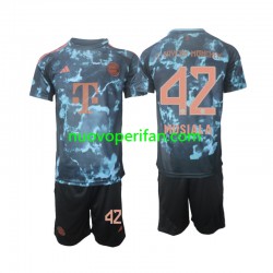 Maglie da Calcio FC Bayern München Musiala 42 Bambino Trasferta Tenuta 2024-2025 Maniche Corte