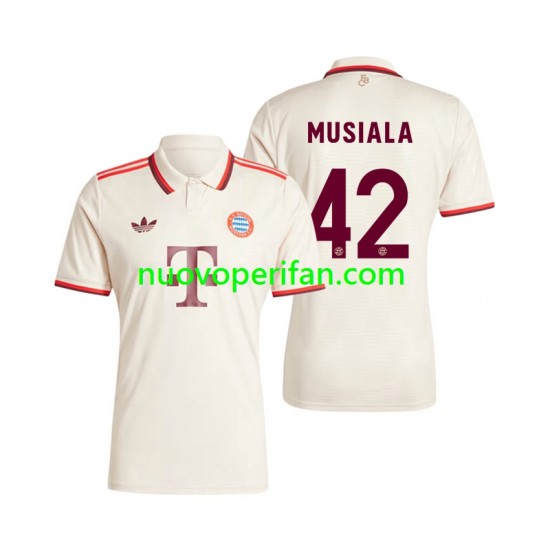 Maglie da Calcio FC Bayern München Musiala 42 Uomo Alternativa Tenuta 2024-2025 Maniche Corte